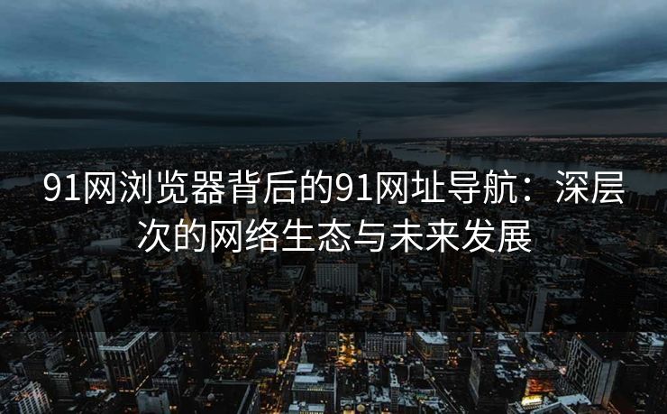 91网浏览器背后的91网址导航：深层次的网络生态与未来发展